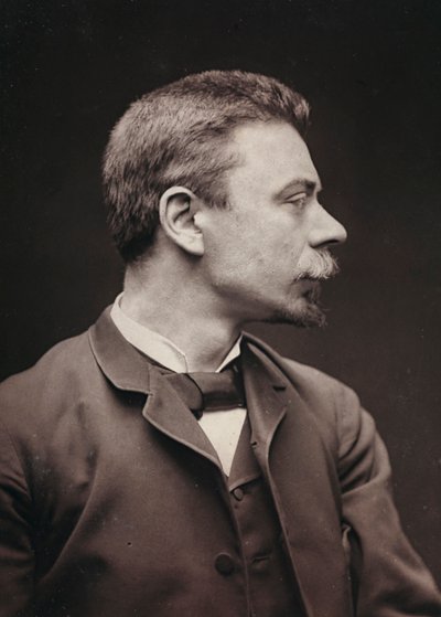 Album Artistique et Biographique, 6me année, Salon 1885; retrato del pintor francés Joseph Paul Meslé (1855-1929) de Charles Michelez