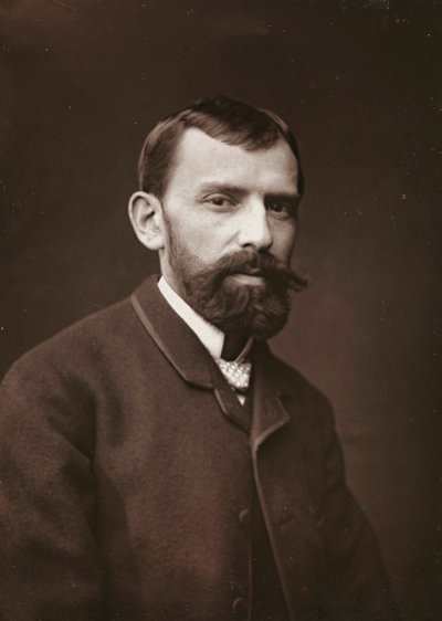 Álbum Artístico y Biográfico, 6º año, Salón 1885; retrato del pintor francés Victor Gabriel Gilbert (1847-1933) de Charles Michelez
