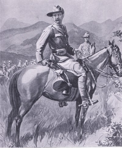Brigadier-General Lumer, de Después de Pretoria: La Guerra de Guerrillas publicado por Harmsworth Bros Limited, 1901 de Charles Mills Sheldon
