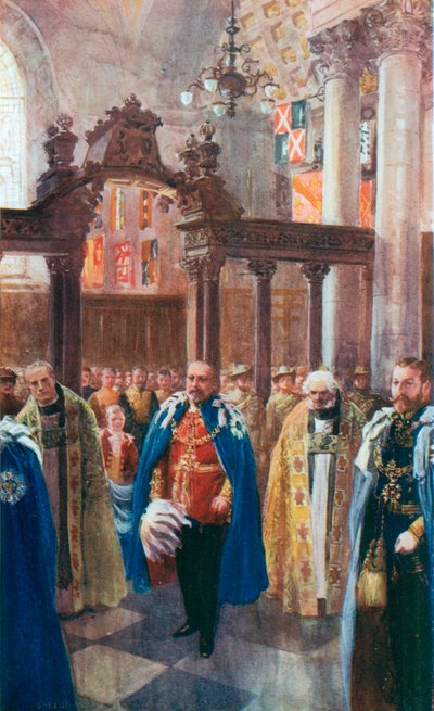 Dedicación de la Capilla de San Miguel y San Jorge en la Catedral de San Pablo, 12 de junio de 1906 de Charles Mills Sheldon