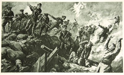 La Captura de las Trincheras Alemanas en Neuve Chapelle de Charles Mills Sheldon