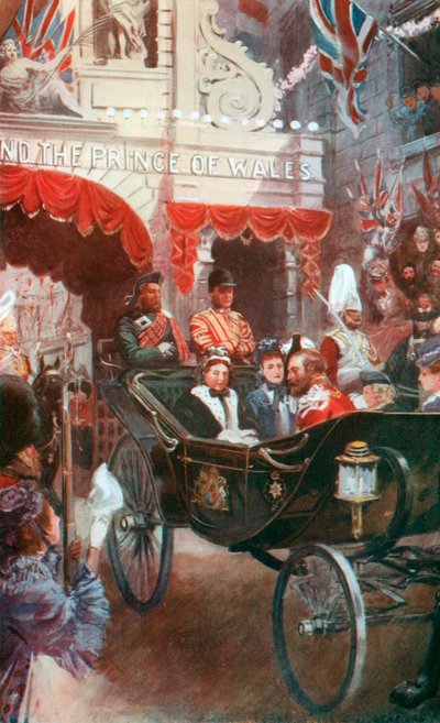 El servicio de acción de gracias, 1872: La procesión a San Pablo de Charles Mills Sheldon