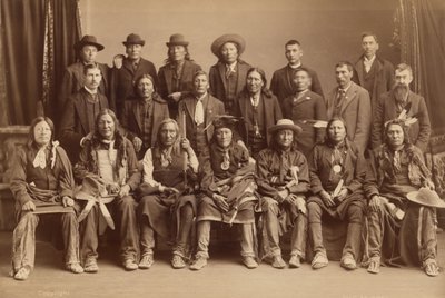 Delegación Sioux, 1891 (foto) de Charles Milton Bell