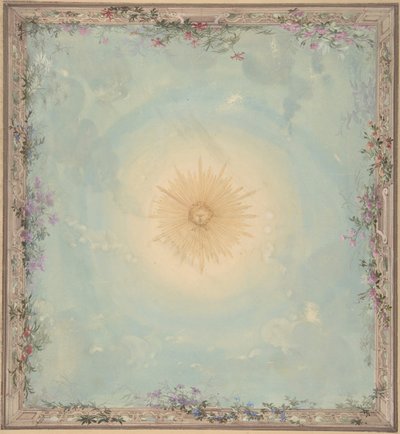 Diseños para techos con rayo de sol central, siglo XIX de Charles Monblond