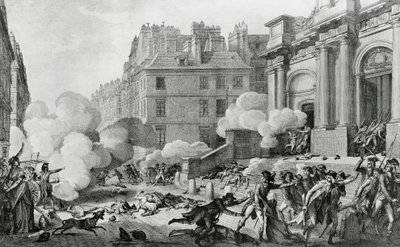 Napoleón Bonaparte (1769-1821) sofocando la revuelta realista frente a la iglesia de Saint-Roch en París de Charles Monnet