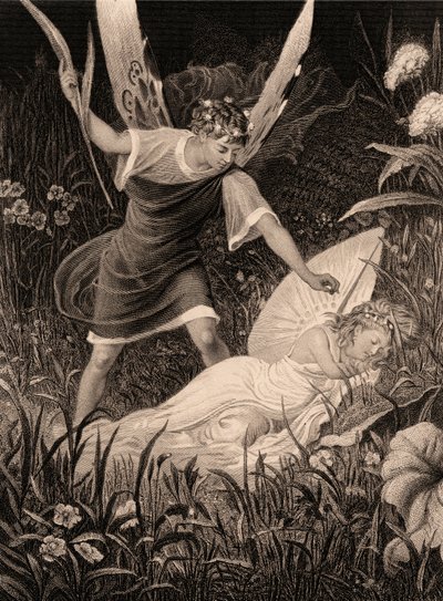 Oberón y Titania - "Sueño de una noche de verano", Acto II, Escena III de Charles Mottram