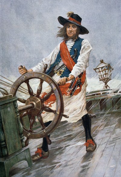 A Sea Rover-Pirate (litografía en color) de Charles Murray Padday