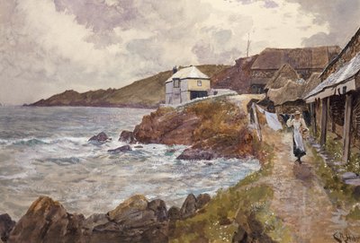 Escena costera de Charles Napier Hemy