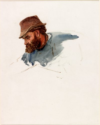 Cabeza de un pescador de Charles Napier Hemy