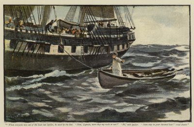 Ilustración para La Rehabilitación de la Vigia, por Morley Roberts de Charles Napier Hemy