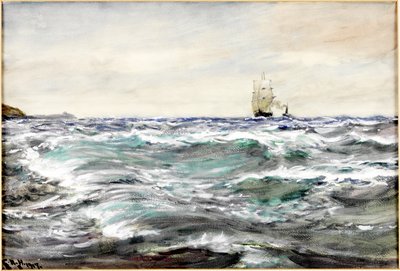 Aguas turbulentas en el Bar de Charles Napier Hemy