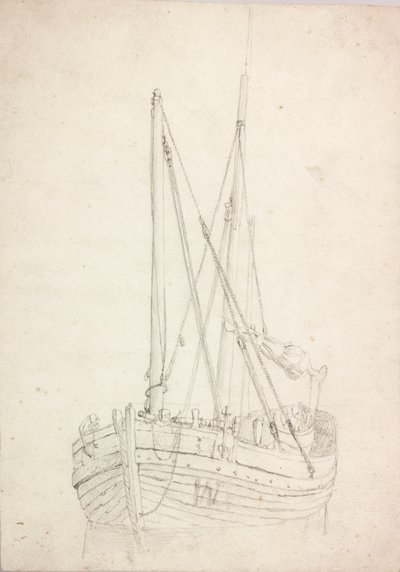 Estudio de barco pesquero de Charles Napier Hemy