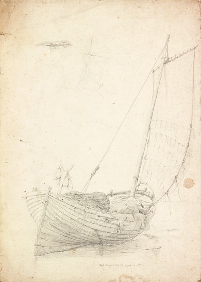 Estudio de un barco de pesca de Charles Napier Hemy