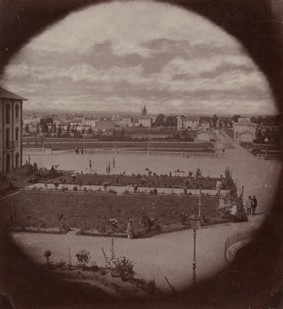 Asile impériale de Vincennes, vue de Charenton, 1858-59 de Charles Nègre