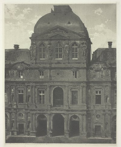París: Pabellón del Reloj, Louvre de Charles Nègre