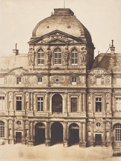Pabellón del Reloj, Louvre, París de Charles Nègre