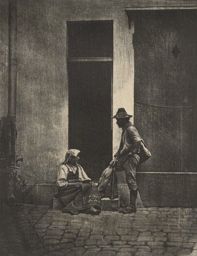 [Pifferari volviendo a casa]. de Charles Nègre