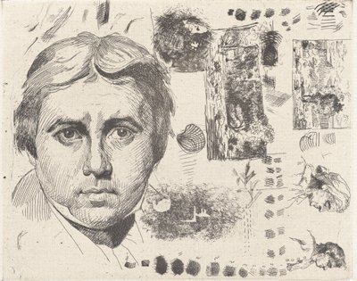 Retrato de Ingres, 1844, impreso en 1982 de Charles Nègre
