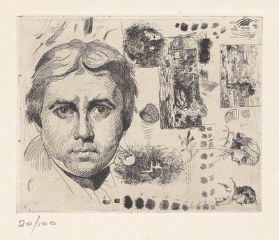 [Retrato de Jean Auguste Dominique Ingres] de Charles Nègre