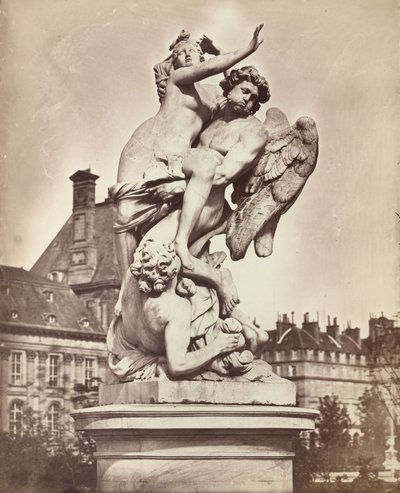Estatua de las Tullerías: G. Marsy y A. Flamen: Borée raptando a Oritía de Charles Nègre
