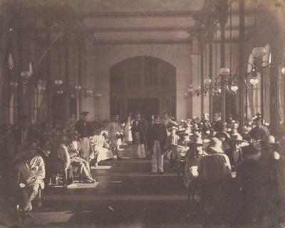 El refectorio del Asilo Imperial en Vincennes, 1858-59 de Charles Nègre