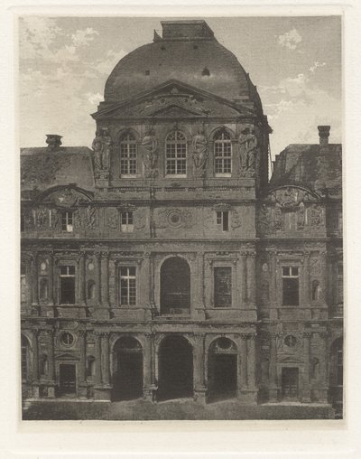 Plancha VII – El Louvre, Pabellón del Reloj de Charles Nègre, André Jammes