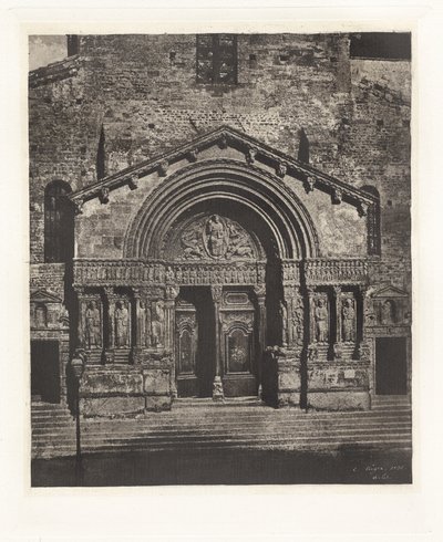 Plancha VI – Entrada de Saint Trophime de Arles de Charles Nègre, André Jammes
