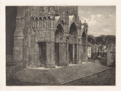 Plancha XII – Catedral de Chartres, Pórtico del Sur de Charles Nègre, André Jammes