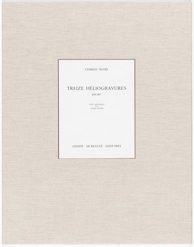 Trece Heliograbados de Charles Nègre, André Jammes