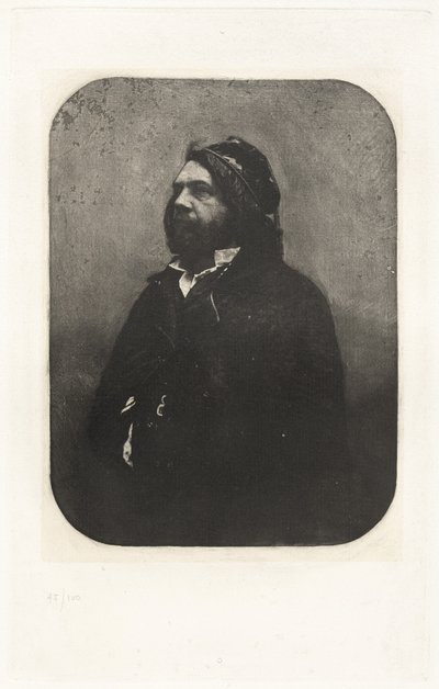 Plancha VIII – Retrato de Théophile Gautier, según Nadar de Charles Nègre, Nadar, André Jammes