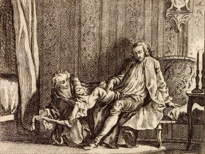 La cortesana enamorada de Charles Nicolas Cochin
