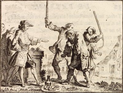 El campesino que ofendió a su señor de Charles Nicolas Cochin