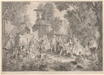 El Juego de la Gallina Ciega, 1739 de Charles Nicolas Cochin