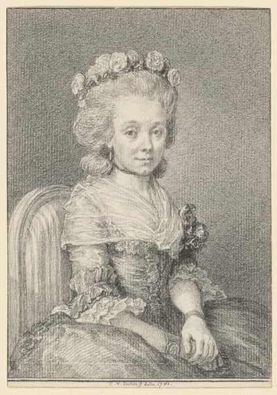 Mademoiselle Grogniard, Dame de Saint-Just de Charles Nicolas Cochin II