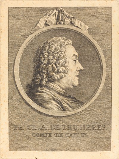 Ph.Cl.A. de Thubieres, Conde de Caylus de Charles Nicolas Cochin II