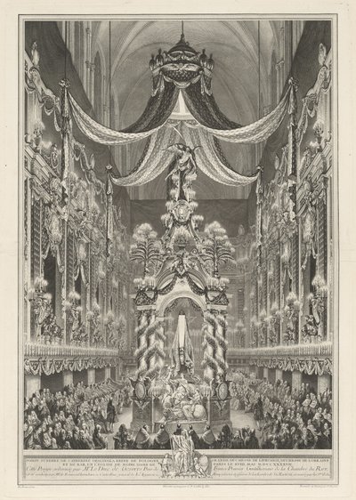 Pompe funèbre de Catherine Opalinska de Charles Nicolas Cochin II