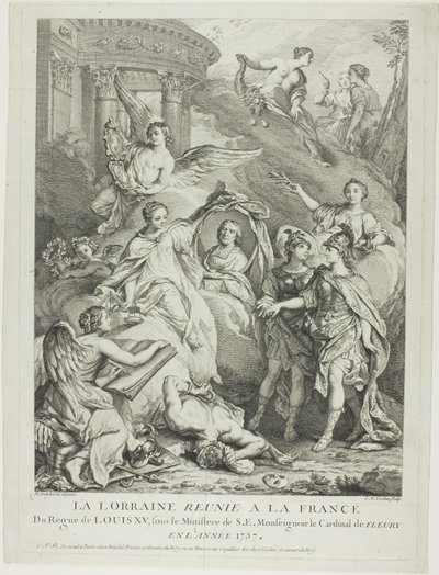 La Lorraine reunie a la France (La Lorena reunida con Francia) de Charles Nicolas Cochin I