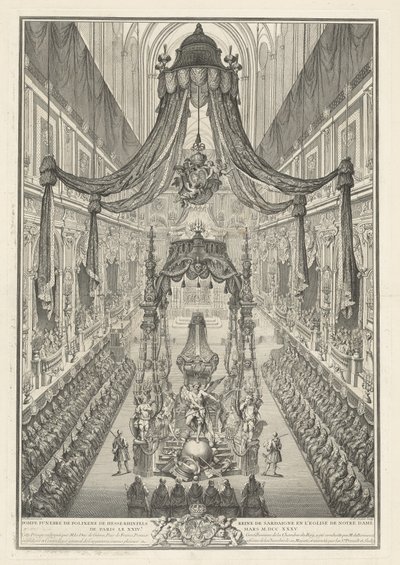 Pompa fúnebre de Polixena de Hesse-Rhinfels de Charles Nicolas Cochin I