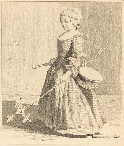 El joven soldado de Charles Nicolas Cochin I after Jean Siméon Chardin