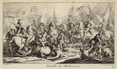 Batalla de Muret, Francia, Cruzada Albigense de Charles Nicolas II Cochin