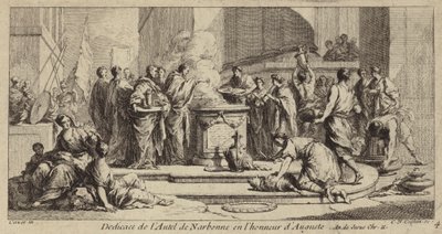 Dedicación del altar de Narbona en honor al emperador romano Augusto de Charles Nicolas II Cochin