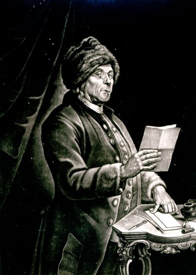 Retrato de Benjamin Franklin, 1777 de Charles Nicolas II Cochin