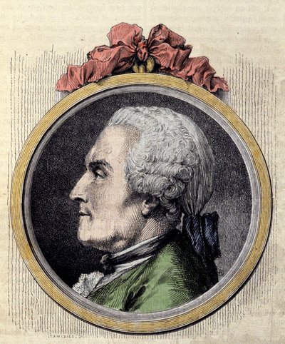 Retrato de Charles Marie La Condamine, matemático y naturalista francés de Charles Nicolas II Cochin