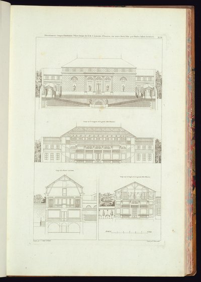 Impresión encuadernada (Francia) de Charles Nicolas Ransonnette