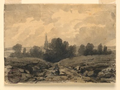En un camino rural de Charles Nicolas Ransonnette