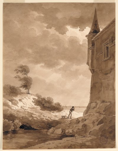 En la Orilla del Mar de Charles Nicolas Ransonnette