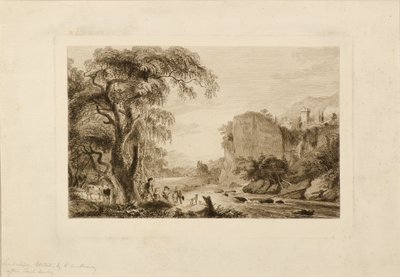 Paisaje (grabado) de Charles Oliver Murray