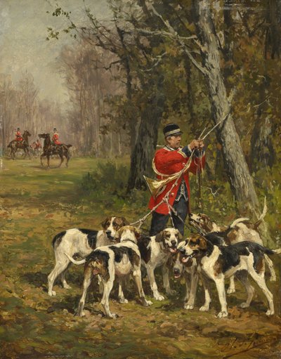 Perros de caza de Charles Oliver de Penne