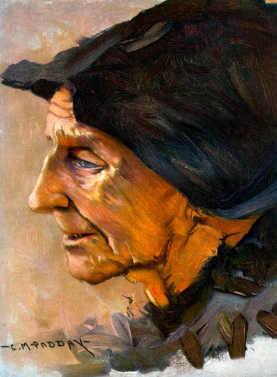 Estudio de una cabeza de Charles Padday