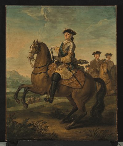 Retrato ecuestre de Luis XV (óleo sobre lienzo) de Charles Parrocel